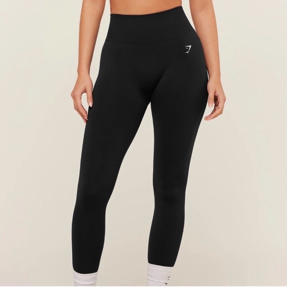 Gymshark Performance Gym Workout Black Leggings Medium‎